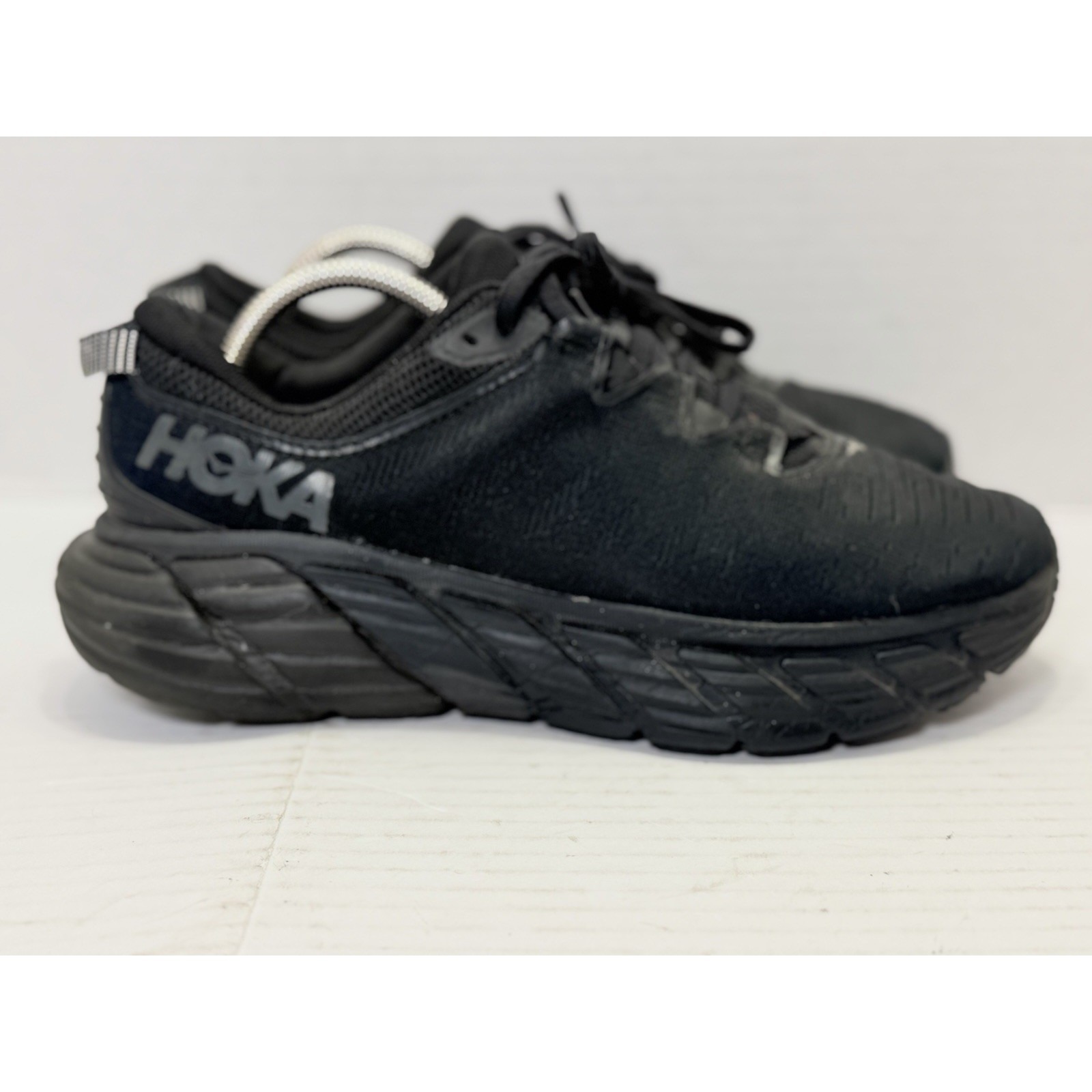 Hoka One One Gaviota 3 Triple Black Running Shoes Women's Size 9.5b